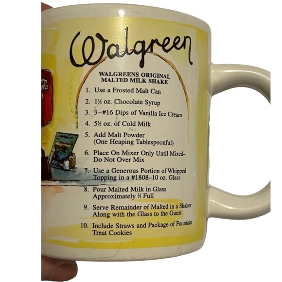 WALGREEN nostalgic commemorative mugs pictorial/recipe 1901-2002 advertising-2 - Picture 11 of 14